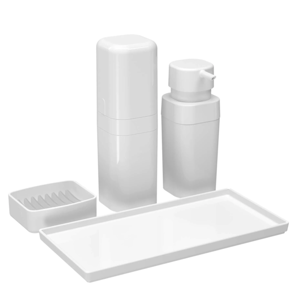 Conjunto Splash Para Banho 4pçs Branco 99386/4007 Coza-fbafb094-dfd7-4827-afc0-3f5b07012cab