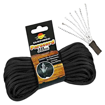 Corda Paracord 10m preta Guepardo 046050-PR Nautika -07360c73-88d0-4938-b944-12e49131e4c1