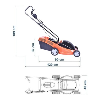 Cortador De Grama Elétrico C/ Recolhedor Tramontina 79661/151 1300w-ebb2693d-548c-4156-8202-711d568e391f