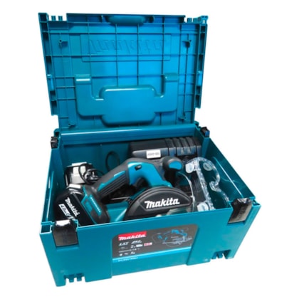 Cortadora de Metal a Bateria 18v C/ Carregador + 2 Baterias + Óculos e Mak-Pac DCS551RMJ Makita-682d0e69-64ba-4cea-a84c-911e508966ca