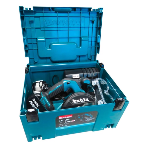 Cortadora de Metal a Bateria 18v C/ Carregador + 2 Baterias + Óculos e Mak-Pac DCS551RMJ Makita-27eef372-f2df-44e8-bb50-9bb7bf1840ff