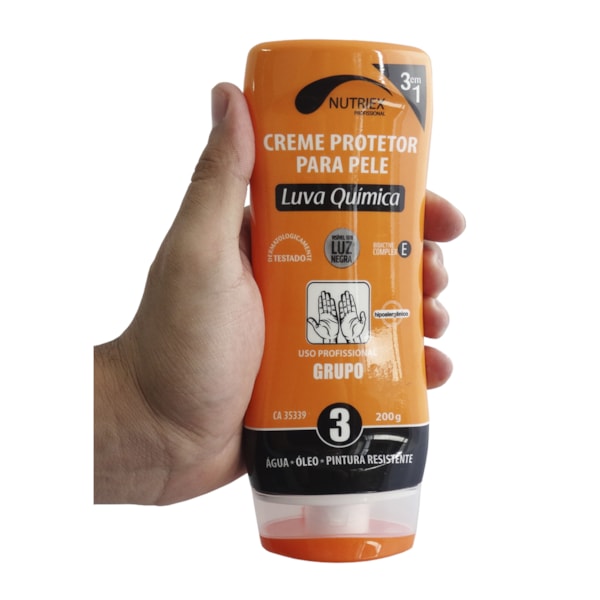 Creme Protetor Luva Química Grupo 3 200ml Nutriex-32df84c9-fa25-4bd5-a4bf-0ecf78876a99