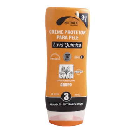 Creme Protetor Luva Química Grupo 3 200ml Nutriex