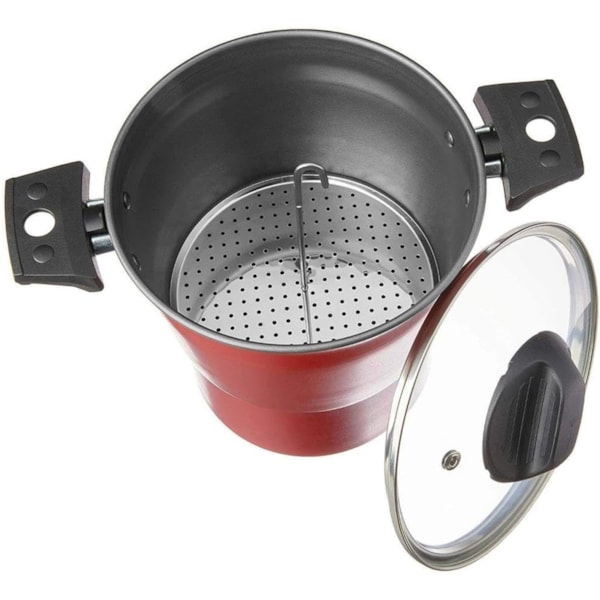 Cuscuzeira Especiarias 16cm x 16cm 2L Cereja 7102/356 Brinox-90a15b1e-f8b2-491c-a737-9978a17ca169