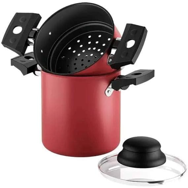 Cuscuzeira Especiarias Cereja 800ml 7102/360 Brinox-3b2ebdab-ad5d-4959-93ca-65329f2e2781