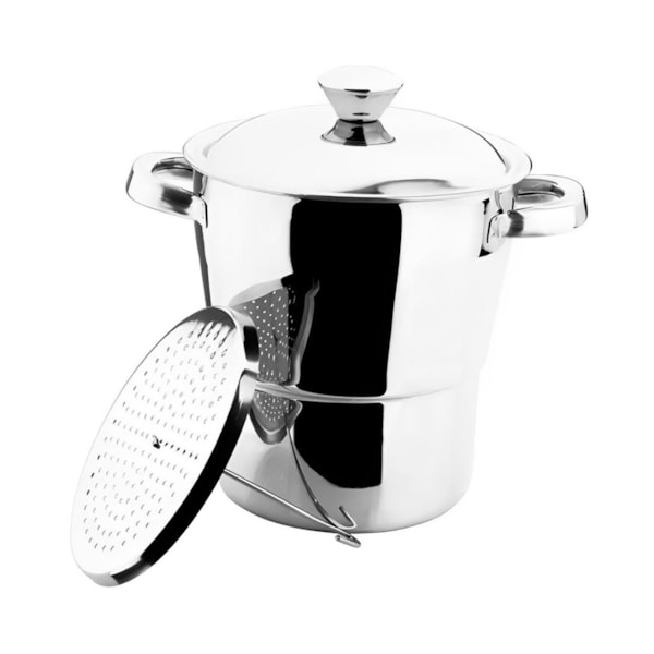 Cuscuzeira Lyon Steamer em Aço Inox 16cm 2,0L 2364/100 Brinox-b4f49861-bb87-4db2-89eb-b886cded491b