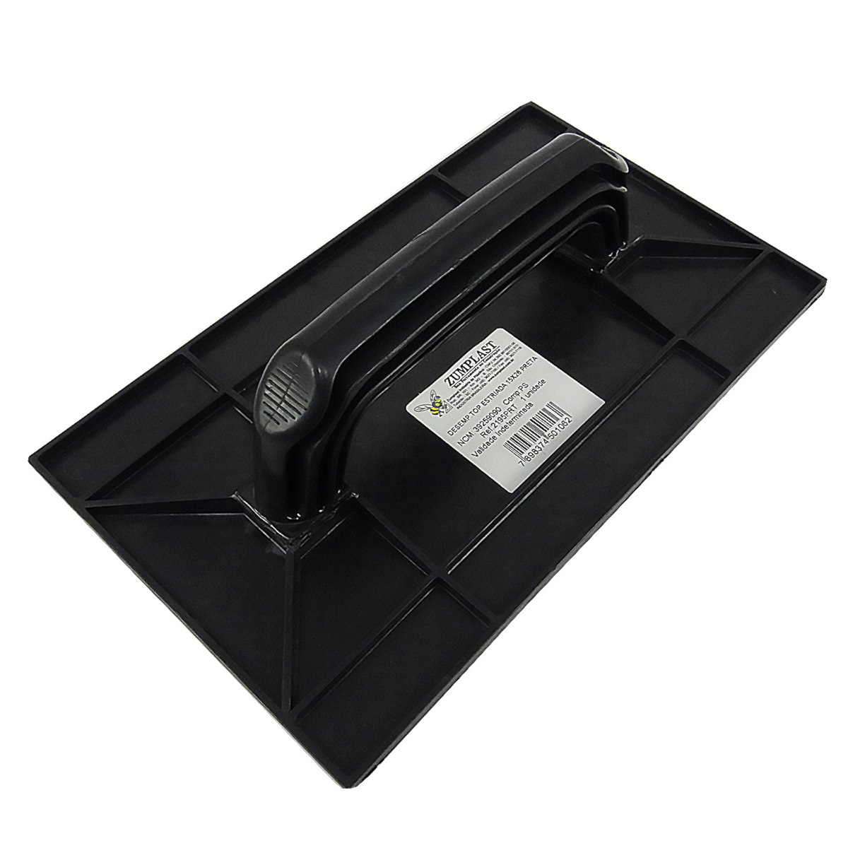 Desempenadeira PVC 15x26 Preta Corrugada ZUMPLAST | Ultra Maquinas