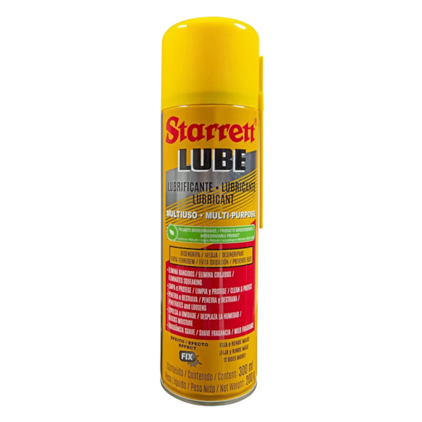 Desengripante e Lubrificante Spray Multiuso 300ml S-LUB300 Starrett-7169e64f-0c4a-46e9-bdad-b1cea3ff3a44