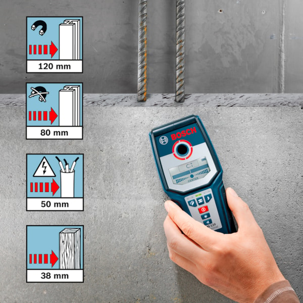Detector de Materiais GMS 120 Professional Bosch-3043a395-e677-41b9-a27a-5d4a818c1bae