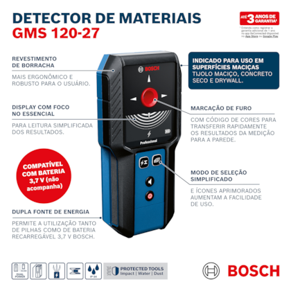 Detector e Scanner de Parede Profissional GMS 120-27 Bosch-d4011c02-f452-4253-ba2b-8daf1569ea39