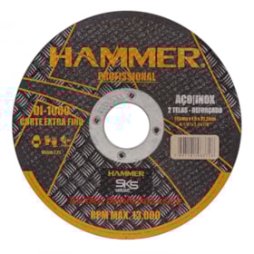 DISCO DE CORTE 4.1/2X1,0X7/8 INOX - GYDI1000 HAMMER