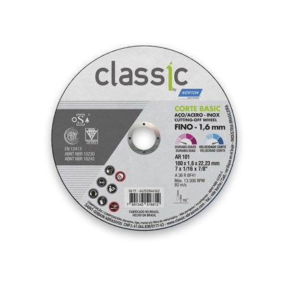 DISCO DE CORTE 7X1,6X7/8 CLASSIC BASIC