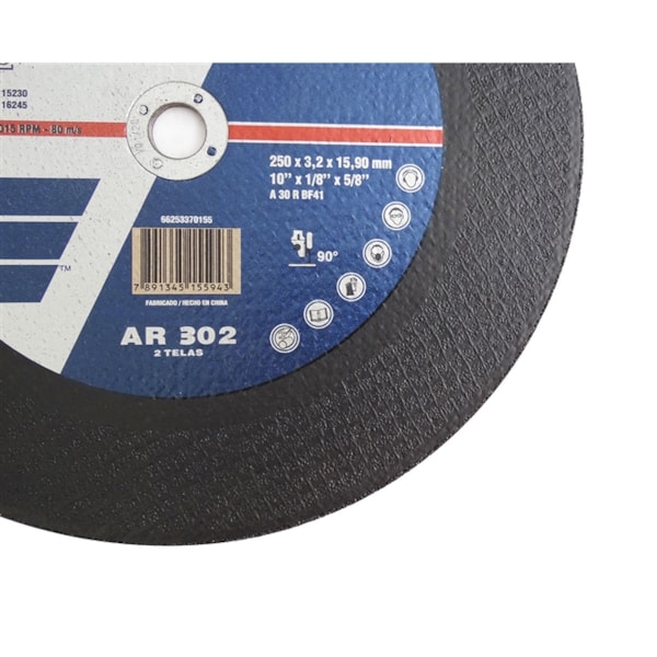 Disco de Corte AR302 254 x 3,2 x 15,90mm Norton-1ddbafc0-a8ee-4e67-b351-0997f9a4fea7