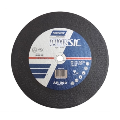 Disco de Corte AR302 254 x 3,2 x 15,90mm Norton-b1f6b8fe-11f2-42cf-b00e-6737558be7f6