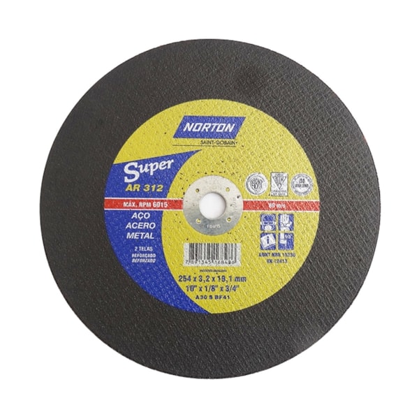 Disco de Corte AR312 Super 10 x 1/8 x 3/4