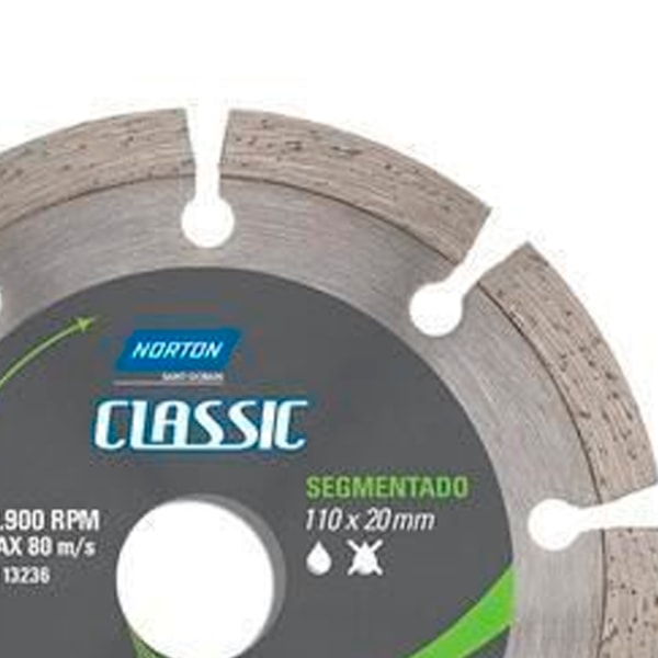 Disco de Corte Classic Diamantado Segmentado 110 mm x 20 mm 70184693465 Norton-7cc65987-1aa0-4623-ab7b-ca22cbe3077a