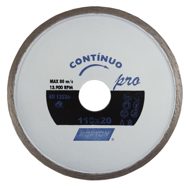 Disco de Corte Diamantado Contínuo 110mm Norton-ed5d4ca9-7676-41ed-945e-93baf1356708