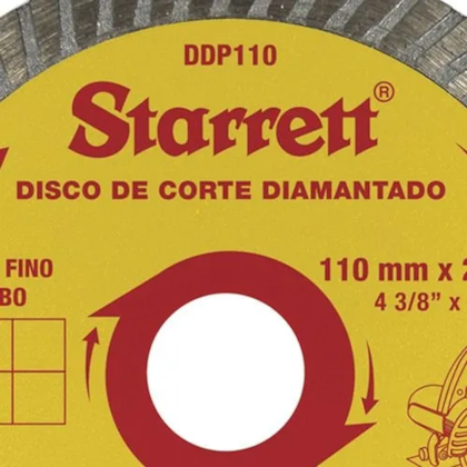 Disco de Corte Diamantado p/ Porcelana 110mm DDP110 Starrett-142b80d4-7bed-4667-8747-f72f0157da2a