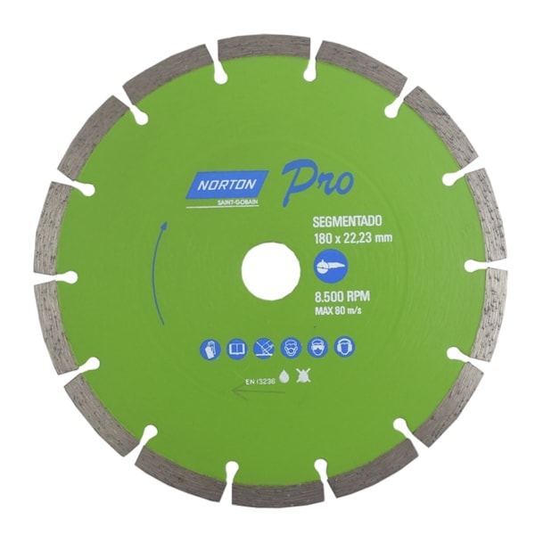 Disco de Corte Diamantado Pro Segmentado 180mm Norton-6ef7d257-ab31-4802-8116-c3da2302e632