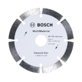 Disco de Corte Diamantado Segmentado 110mm x 20mm. Multimaterial 2608615229 Bosch