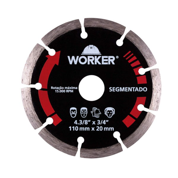 Disco de Corte Diamantado Segmentado 230X25 4 MM 405256 WORKER-4f623d81-ab81-45ec-8aad-1f7a525c2acf