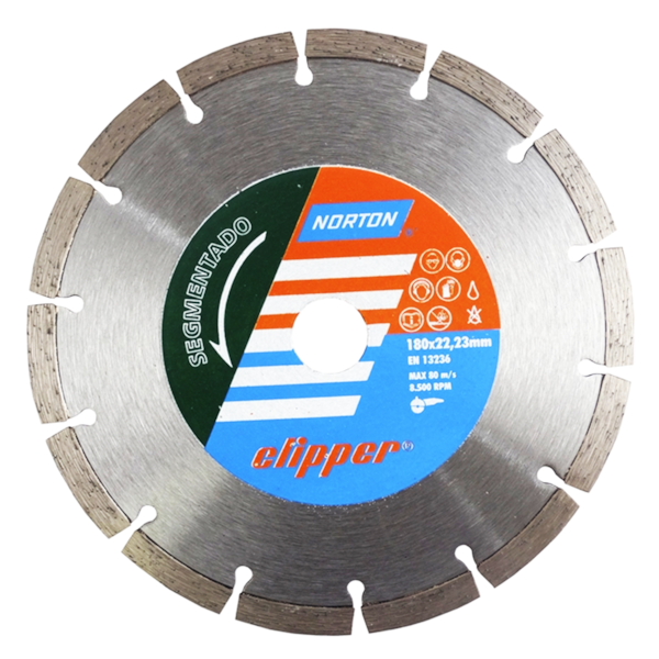 Disco de Corte Diamantado Segmentado Clipper 180mm Norton-c3b188e0-1c65-4d57-9f82-bfb2d71983cc