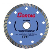 Disco de Corte Diamantado Turbo 245mm x 25,4mm 61617 Cortag