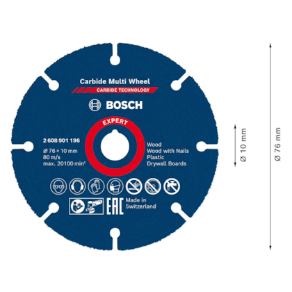 Disco de Corte Expert Carbide Multi 76MM 2608901196 Bosch -4b2c56a6-a4c9-4899-807a-076d763909e6