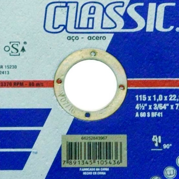 Disco de Corte para Aço Carbono 115 x 1 x 22mm Norton-8168a48d-e1fa-4c22-8d33-40fb65cd9807