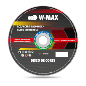 Disco de Corte para Aço Inox 115x1,0x22,2mm 5986211151 W-Max