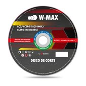 Disco de Corte para Aço Inox 115x1,0x22,2mm 5986211151 W-Max