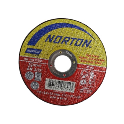 Disco de Corte Para Inox 4.1/2x1/8x7/8 BNA12 Norton-0894de28-fe3b-4da0-8145-32e7e3c70aec