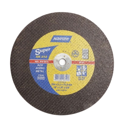 Disco de Corte para Metais 254 x 3,2 x15,9mm Norton-759e7c22-462f-482f-85a0-3229a183fa44