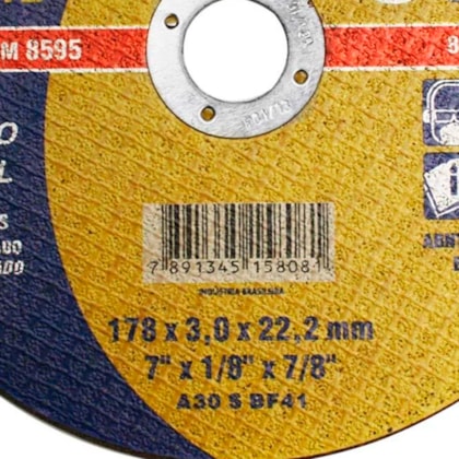 Disco de Corte para Metais 7x1/8x7/8 Norton-22674ab9-4ea0-4b6d-8e7b-387b1fbb5f12