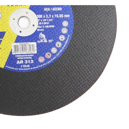 Disco de Corte para Metais AR312 300 x 3,2 x 19,05mm Norton-3c67a39a-32dd-4937-9a21-c0f714316827