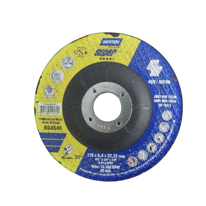 Disco de Desbaste 4.1Pol 2x2 4x7.8 Norton-2a40592e-8810-4ba3-83ee-0ad0efc8637a