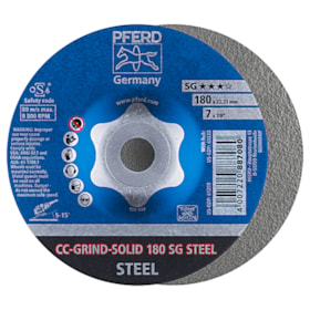 Disco de Desbaste 7 Pol para Aço CC Grind Solid 64185180 Pferd