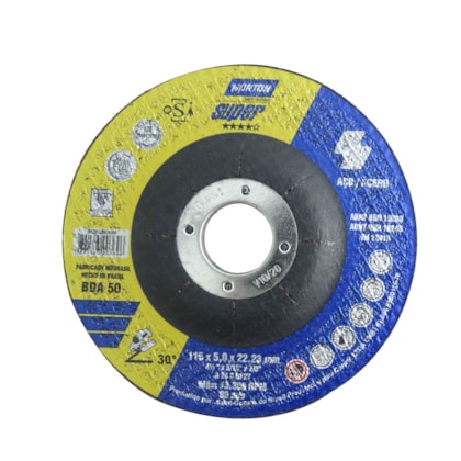 Disco de Desbaste para Aço 4.1Pol 2x3 16x7.8 Norton-2e6fdcd9-bed9-4012-b4a7-6a1dc0a6640b