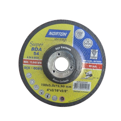 Disco de Desbaste para Aço 4x3 16x5.8 Norton-6898b9d7-76ec-4cc0-86c3-47a26673e82f