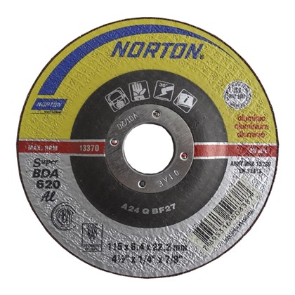 Disco de Desbaste para Alumínio 115x6,4x22,22mm BDA620 Norton