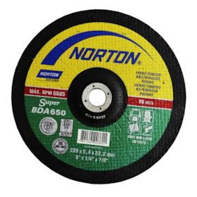 Disco de Desbaste Para Não Ferrosos 229x6,4x22,2mm Norton