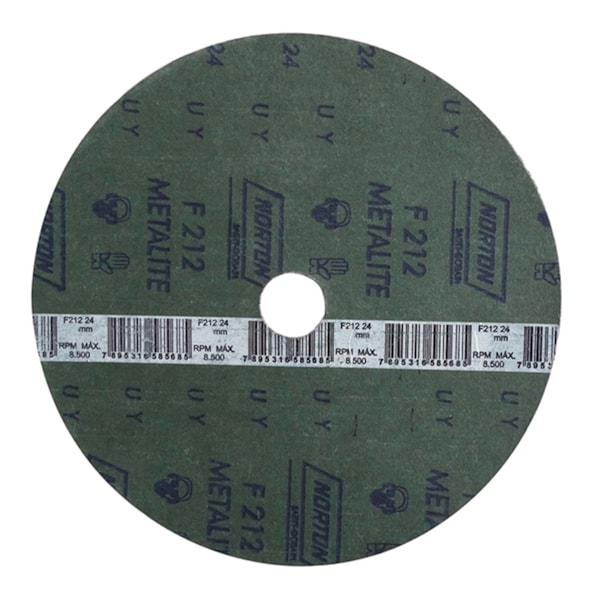 Disco de Lixa de Fibra 7Pol Grão 24 F212 Norton-0384b025-168a-4128-9b78-ddd91aa648fb