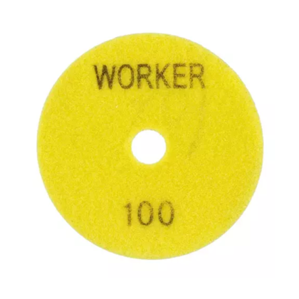 Disco de Lixa Diamantado 100mm Grão 100 Amarelo 6261 Worker -a7ddab36-f77f-4654-9f14-07ae148eaee9
