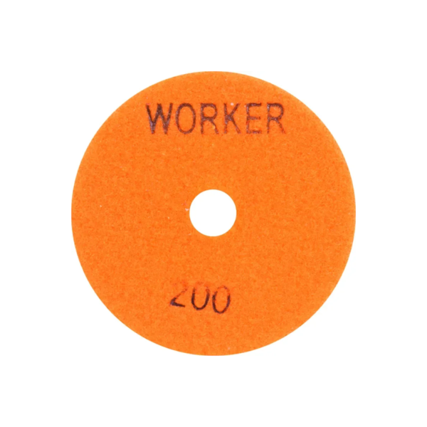 Disco de Lixa Diamantado 100mm Grão 200 Laranja 6279 Worker -45d1be05-d404-491b-9007-950f67da0249