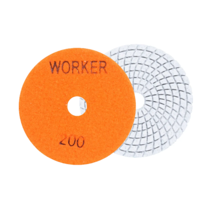 Disco de Lixa Diamantado 100mm Grão 200 Laranja 6279 Worker -ed34cae4-06ce-4921-a943-366b2f27eef9
