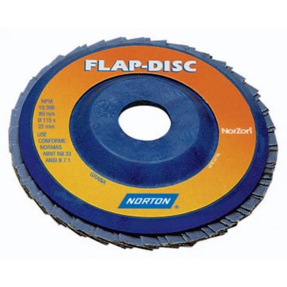 Disco de Lixa Flap Disc Reto 4.1/2 Pol. Norton