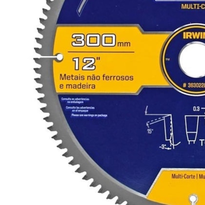 Disco de Serra Circular Multicorte 300X2,5X30MM 100D 363022LA Irwin-dab340a2-a2d7-4c0e-bad6-83177293498d
