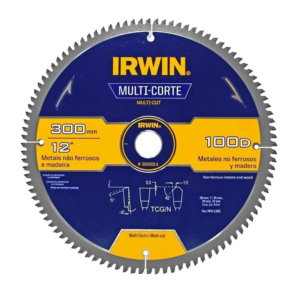 seri様 Disco de Serra Circular Multicorte 300X2,5X30MM 100D 363022LA