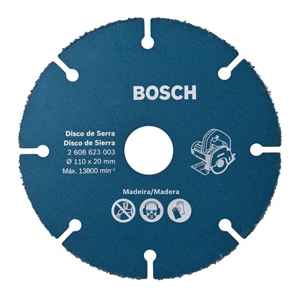 Disco de Serra Mármore para Madeira 110x20mm Bosch