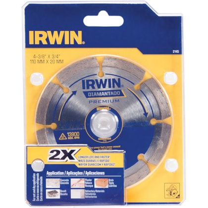 Disco Diamantado 110MM Premium IW2145 Irwin-55b8a3fb-58b2-4718-a6f9-5f5d11926d92